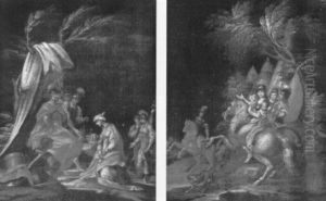 Nachtliche Historienszenen by Johann Spillenberger