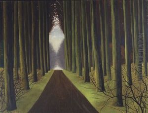 Dreve Avec Arbres (1935) by Leon Spilliaert