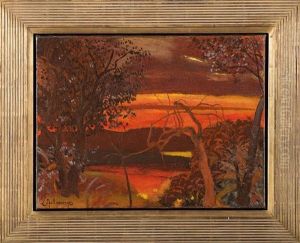 Parc Au Crepuscule, Ostende by Leon Spilliaert
