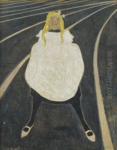 Petite Fille En Blanc by Leon Spilliaert
