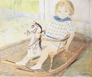 Petit Enfant Sur Un Cheval A Bascule by Leon Spilliaert
