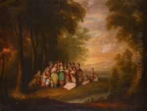 Children Singing In A Wooded Clearing
