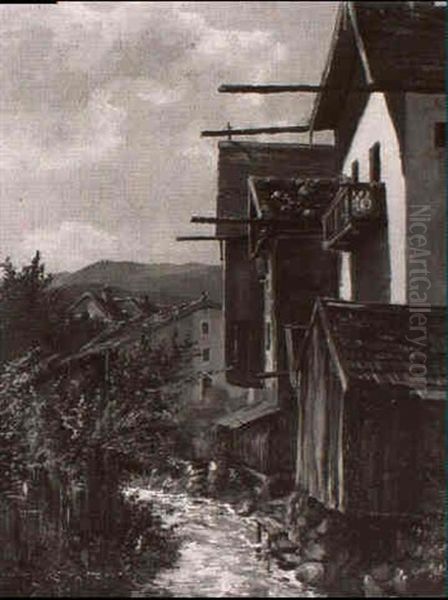 Bauernhauser Am Bach Im Alpental - view 1