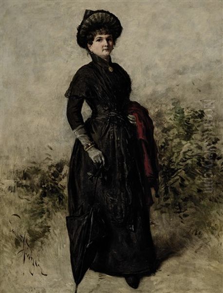 Bildnis Einer Dame In Schwarzem Kleid - view 1