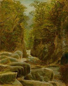 Klamm Im Hochgebirge by Carl Spitzweg