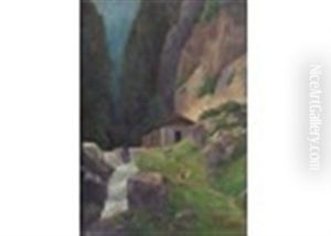 An Alpine Retreat by August (Karl Martin A.) Splitgerber