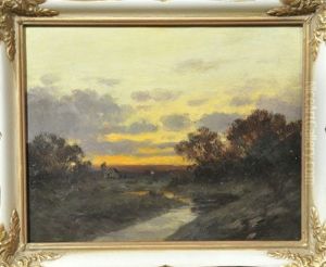 Flusslandschaft Im Abendrot thumbnail
