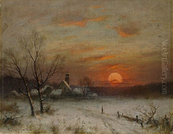 Winterlandschaft Im Abendlicht - view 1