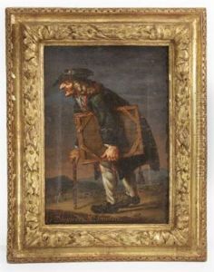 Portrait Charge De Nicolas Bolureau by Jan Jakob (Jean Jacques) Spoede