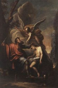 The Sacrifice Of Isaac by Jan Jakob (Jean Jacques) Spoede