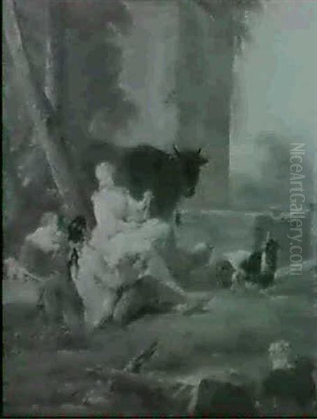 Scene Pastorale Dans Des Ruines Romaines - view 1