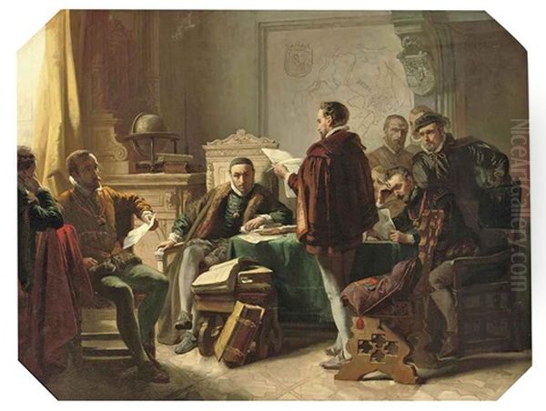 Marnix Van Sint-aldegonde Declaiming Het Wilhelmus To Willem Van Oranje - view 1