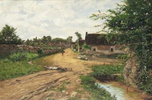 Lantlig Idyll by Eduard Spoerer