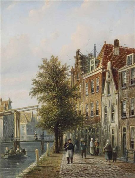 A View Of A Sunlit Canal In Summer - view 1