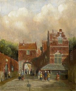 Ansicht Eines Stadttors In Holland