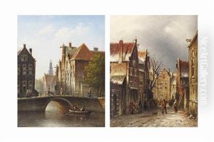 Canal Rokin, Amsterdam; And A View Of Harlem