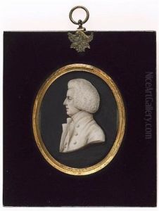 A Gentleman, Profile To The Left, Wearing Coat, Waistcoat, Stock And Bag-wig by Jacob Spornberg