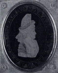 A Lady Wearing Dormeuse With Double Pleated Side Lappets And Ribbon Her Dress With Fichu by Jacob Spornberg