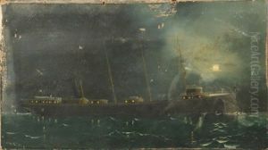Naval Ship "neosho" by Howard Freeman Sprague