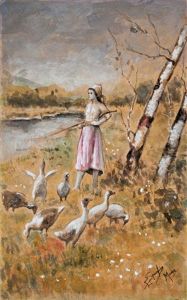 La Guardiana Delle Oche by Eugenio Spreafico