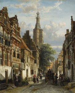 View Of The Little Church In Zalt Bommel, Province Of Gelderland by Cornelis Springer