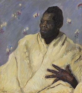 Afrikaner Mit Weisem Gewand by Hanns Sprung