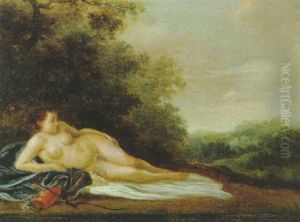 Ruhende Diana Am Waldesrand by Pieter Hendrickx Spykerman
