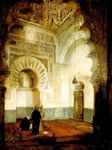Figures In A Mosque by Heinrich Maria Staackmann
