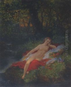 Evening Repose by Pierre Gustave Eugene (Gustave) Staal