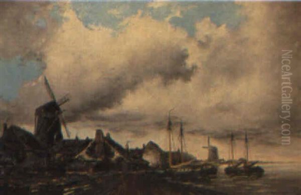 A Dutch Canal Scene - view 1