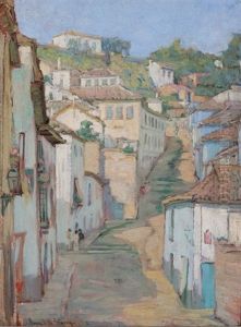 Hill Town, France by Anna Lee Stacey