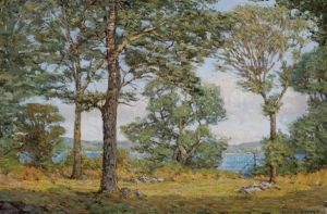 By The Fresh Water Pond by John Franklin Stacey