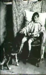 Young Boy With His Dog by Walter S. Stacey