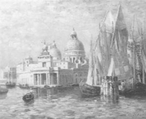 Blick Auf S.m. Salute, Venedig by Ernst Stache
