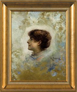 Portrait Of Sarah Bernhard by Piotr Stachiewicz