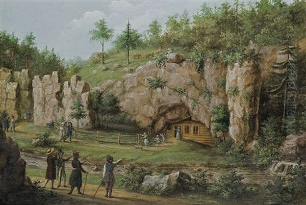 Rocks And Cave In Mnikow - view 1