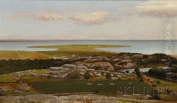 Coastal Landscape With Pastures And Farmland - view 1
