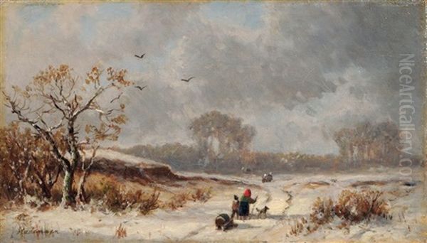 Winterlandschaft Mit Heimkehrenden Bauern - view 1