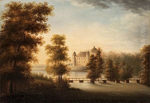 Landskap Med Slott by Eveline Stading