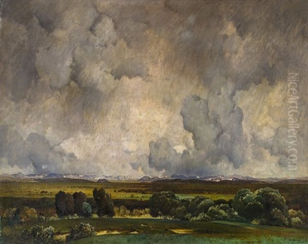 Landschaft Mit Gewitterwolken - view 1