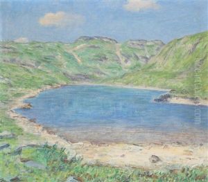 Landskap Med Vann by Torleiv Jorgensen Stadskleiv
