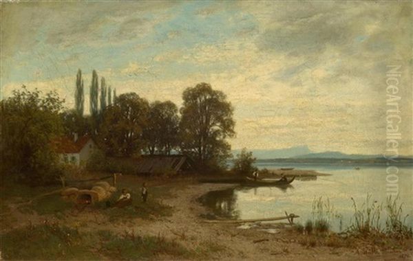 Scene On The Lake Shore - view 1