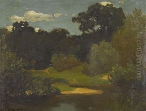 Sonnige Bachlandschaft