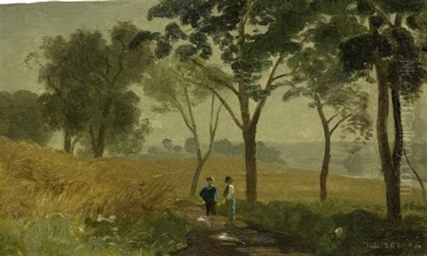 Zwei Figuren In Einer Weiten Landschaft - view 1