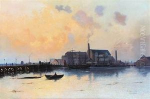 View From Langebro In Copenhagen by Fritz Staehr-Olsen