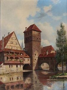 Henkersteg In Nuremberg by Fritz Staehr-Olsen