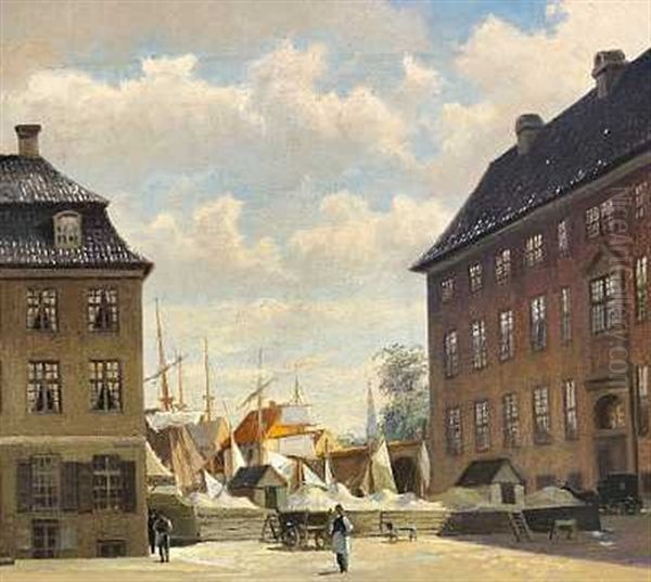 Nyhavn Set Fra Bredgade, Til Venstre Ses Kanneworffs Hus Til Hojre Charlottenborg - view 1