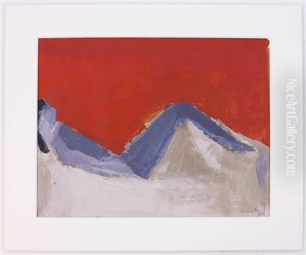 Nicolas De Stael, Blue Nude, Oil On Paper - view 1