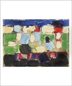 Parc Des Princes, Les Footballeurs by Nicolas De Stael