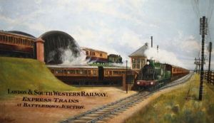London & South Western Railway Express Trains At Battledown Junction